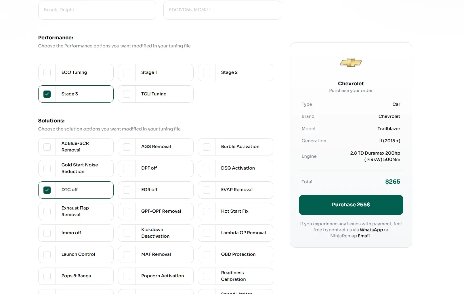 NinjaRemap Tuning Price